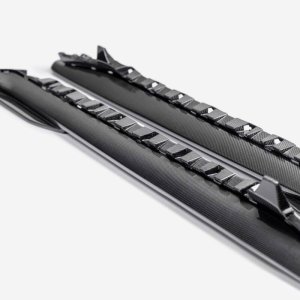 Ford Mustang Side Rocker Panel Splitter - Anderson Composites - Type-GT5 - Carbon Fiber - 2024+